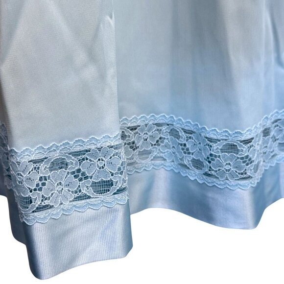 Henson Kickernick Sky Blue Vintage Nylon Tricot Lingerie Gown - Size Small - Picture 6 of 6